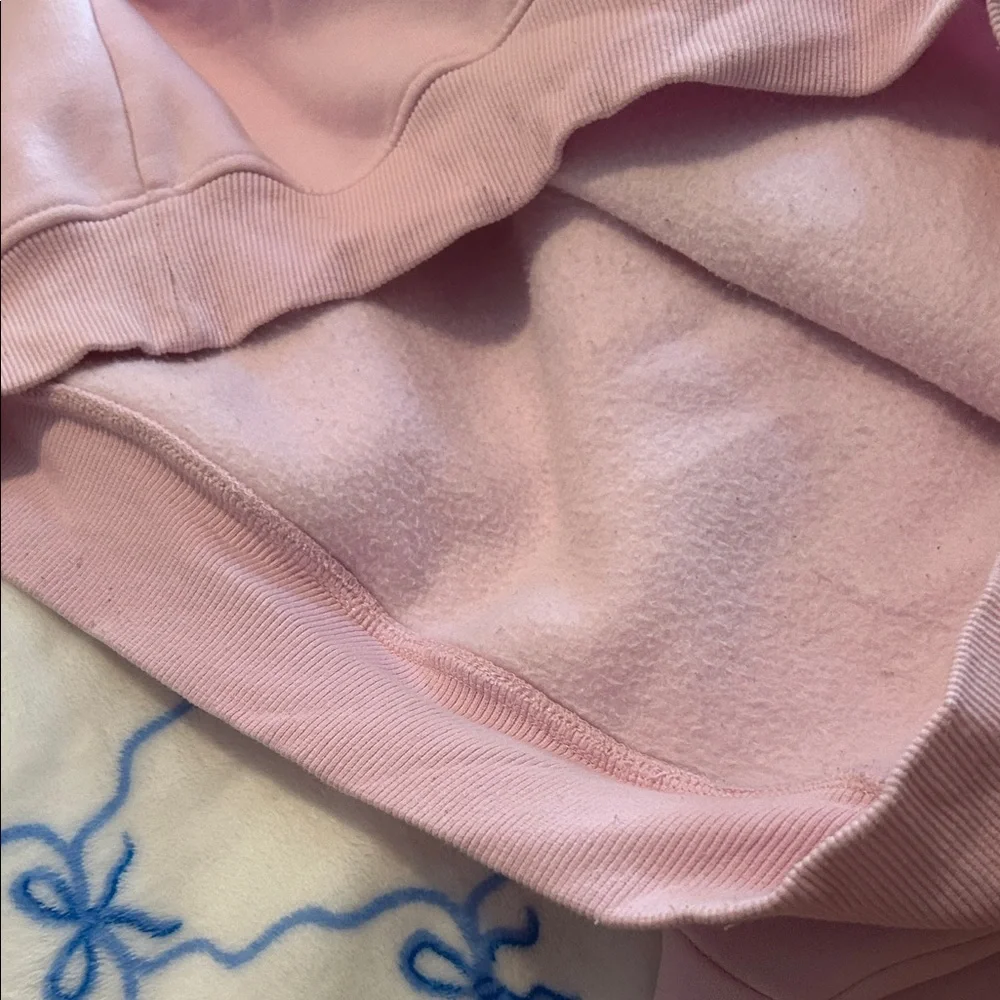 Pink Hoodie, pink palm puff brand. cozy warm beach hoodie. - Picture 7 of 8
